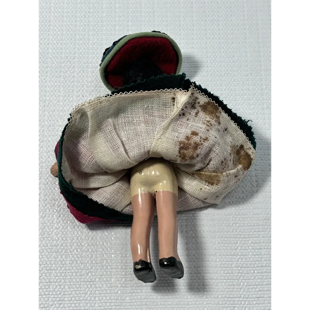Collectible‎ Porcelain Doll Mexico Folk Art 1930s ORIGINAL 7